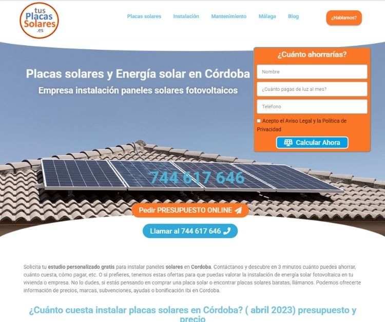 tus placas solares web